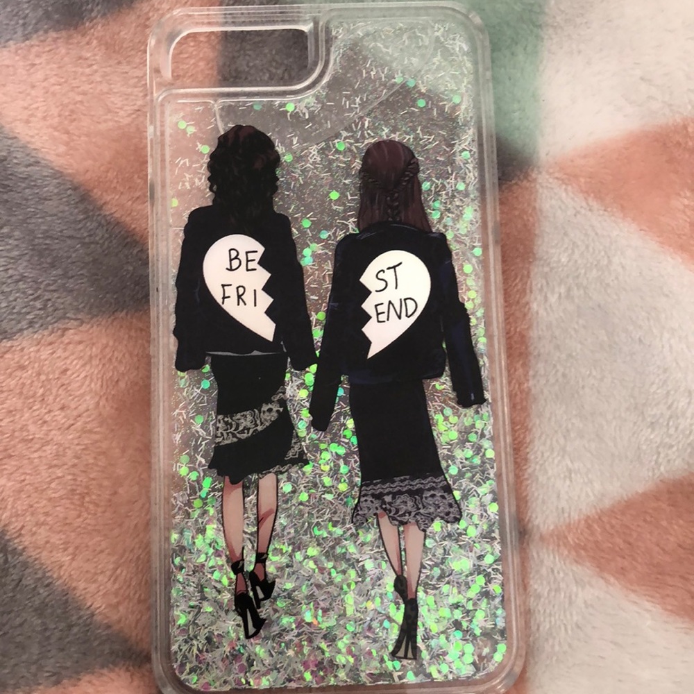 iPhone 7/8 plus glitter phone case
